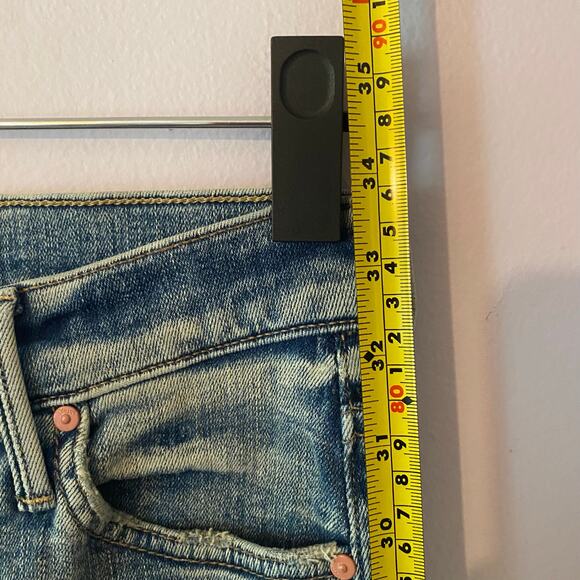 Mother Denim Women's size 25 The Rascal Ankle Fray Jeans Bonfire Lightning - Picture 11 of 15